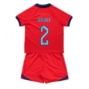 Anglie Kyle Walker #2 Dětské Venkovní dres komplet MS 2022 Krátký Rukáv (+ trenýrky)